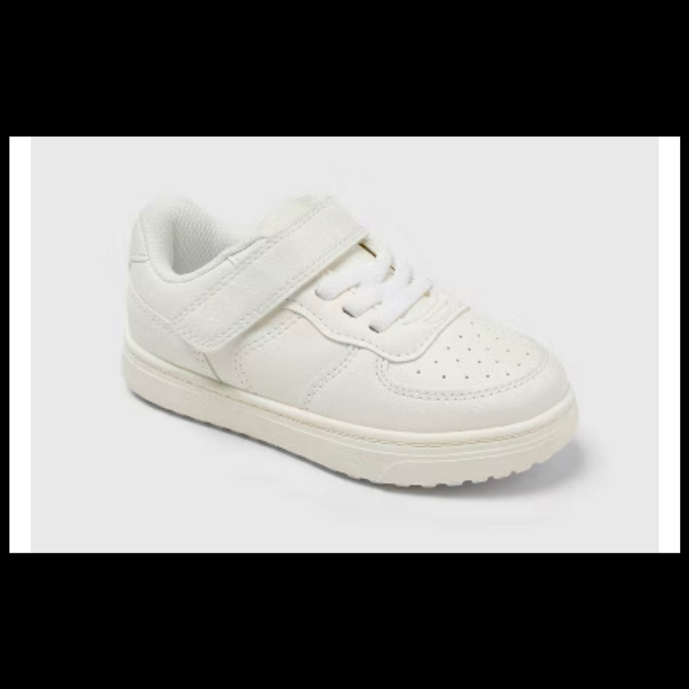 NWT Cat & Jack Toddler White Court Sneakers, Toddler Size 5